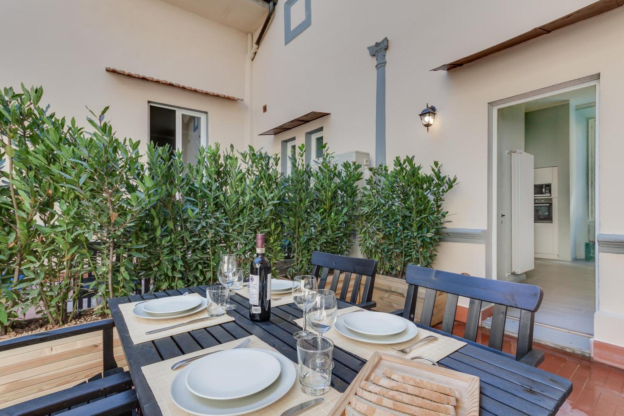 Apartments Florence-Taddea Terrace Exterior foto